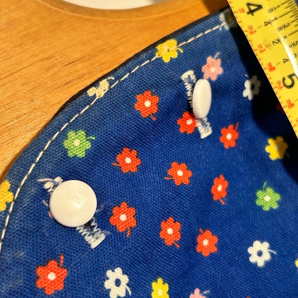 Vintage Wood Frame Purse Floral Fabric Handbag Boho Retro 1970s - Picture 7 of 13